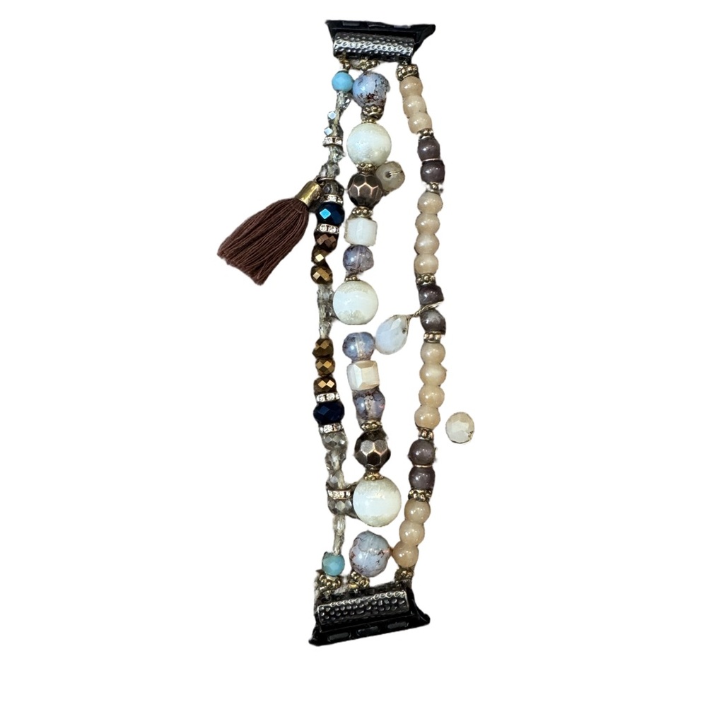 Boho Beaded Apple Watch Band with Tassels